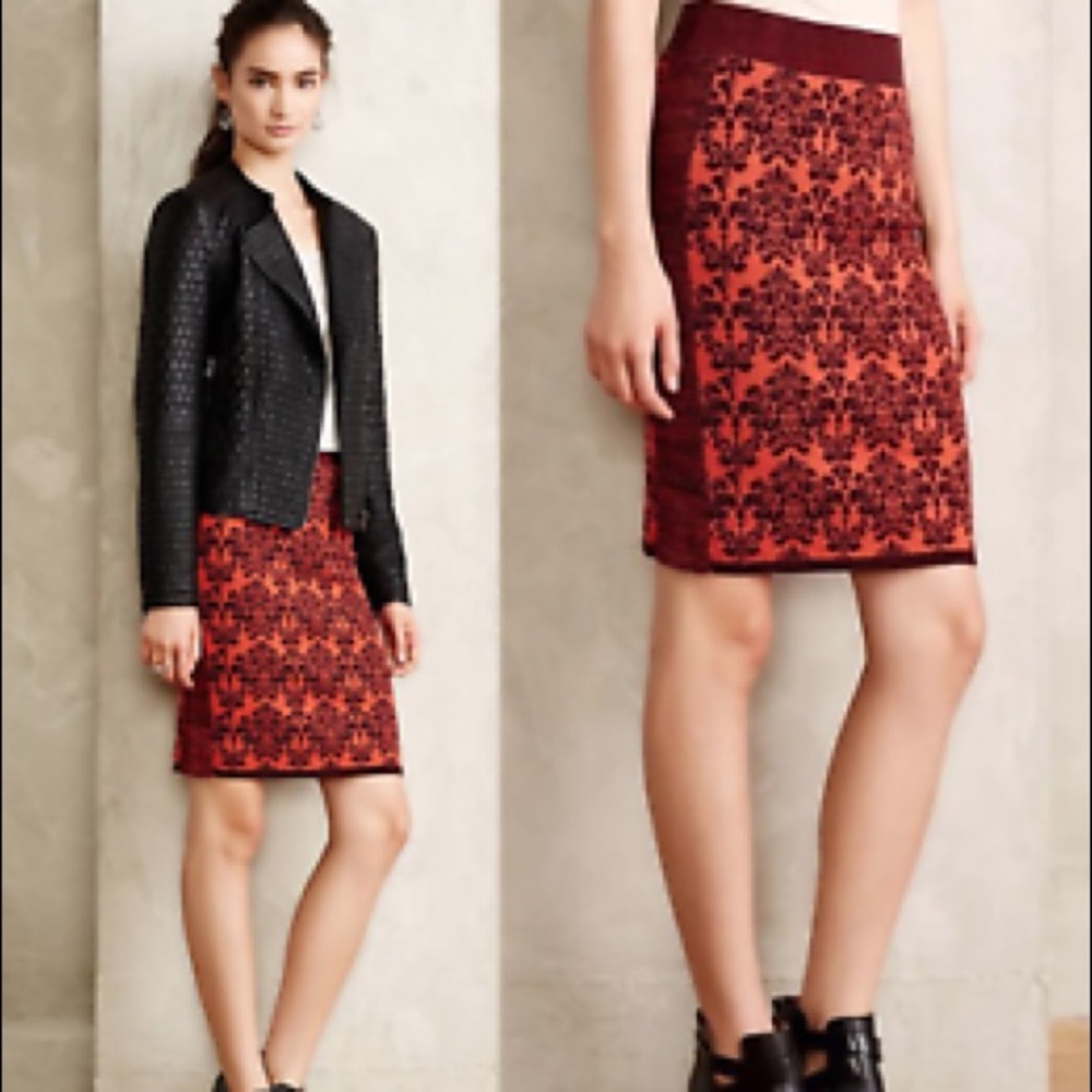 Anthropologie Moth Pencil Skirt